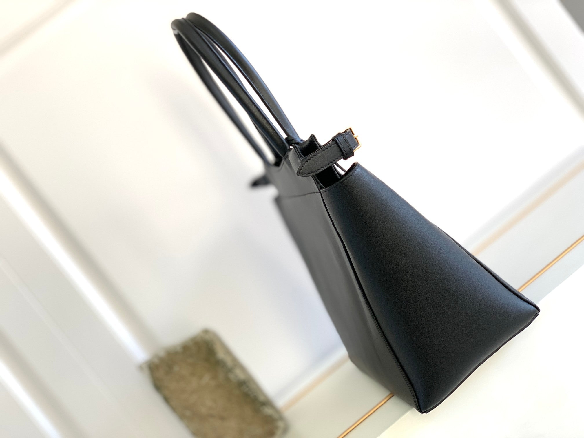 Celine Medium Cabas Bourgeoi black handbag