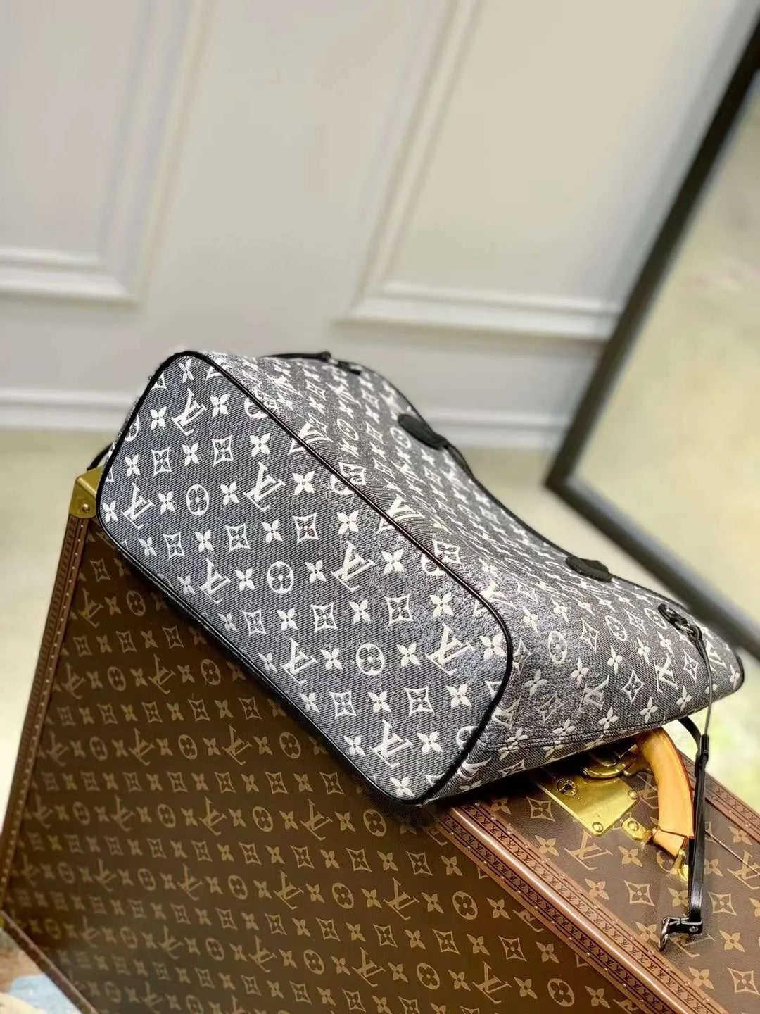 Louis Vuitton Neverfull Monogram Jacquard Denim