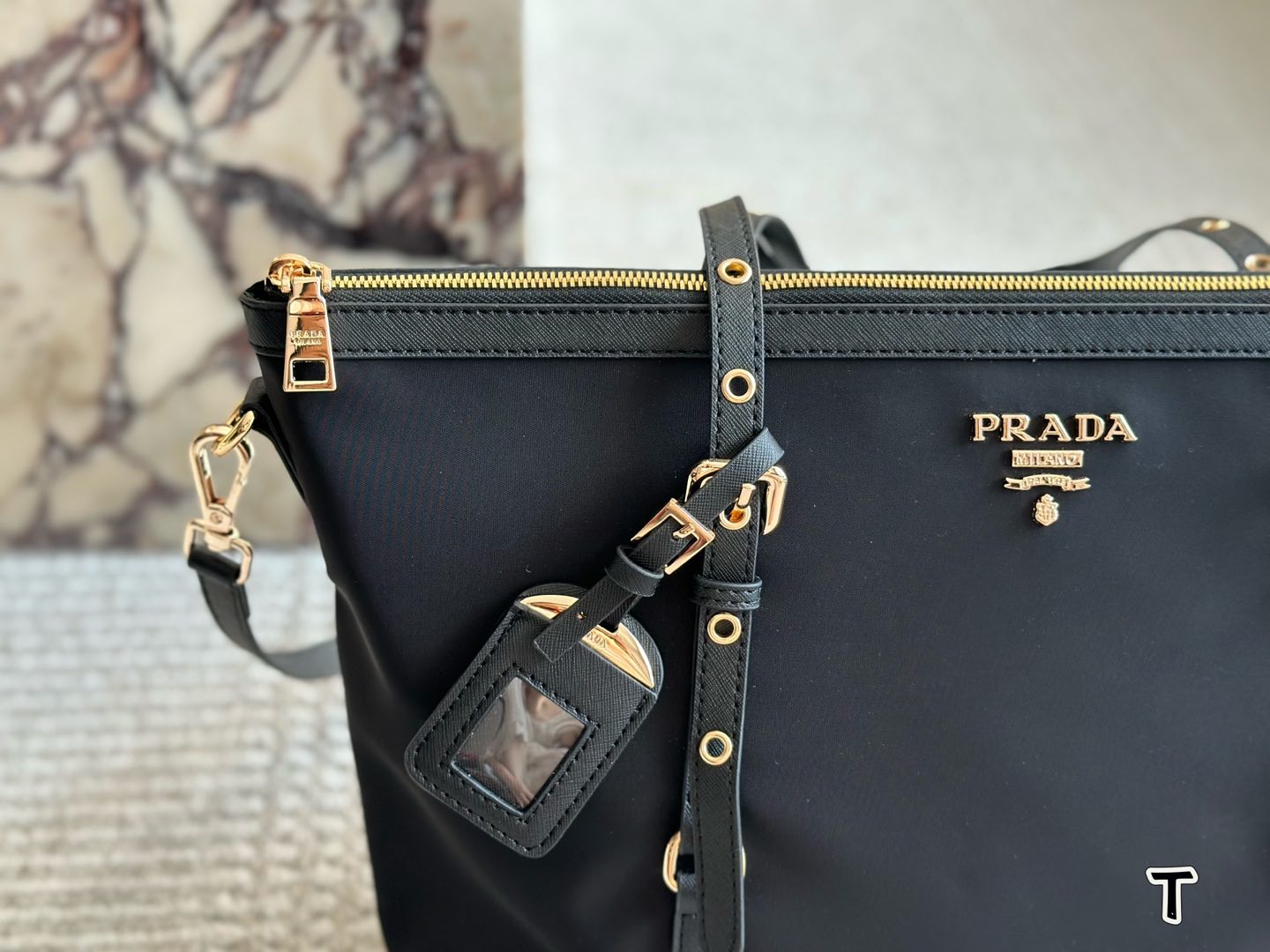 Prada Classic Tote Bag Nylon 35x28cm