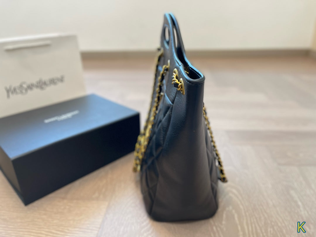 YSL SAINT LAURENT New Shopping Tote Bag 25x27cm