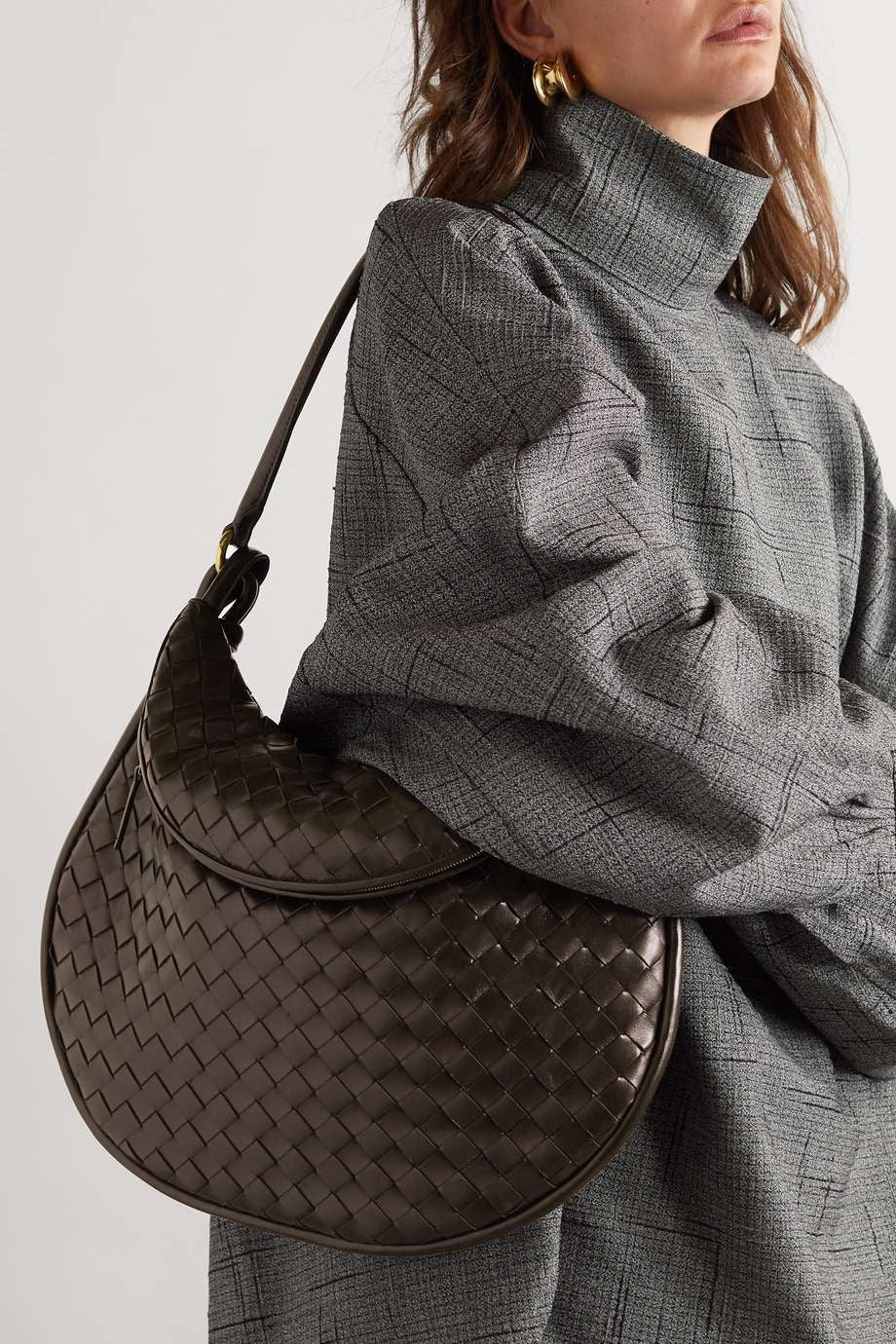 BOTTEGA VENETA Gemelli large intrecciato leather shoulder bag
